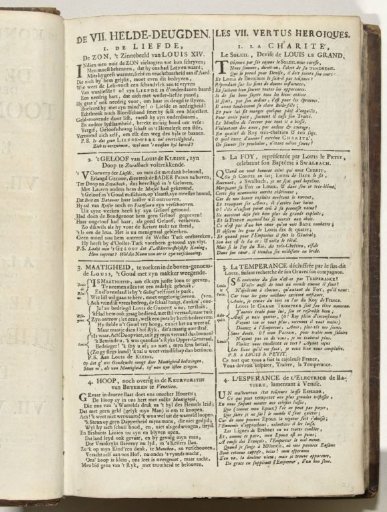 Table of contents for the Royal Almanac, 1705