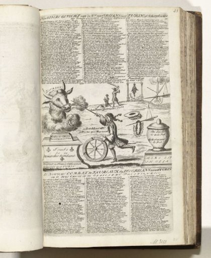 Satire on the failed French siege of Turin, 1706