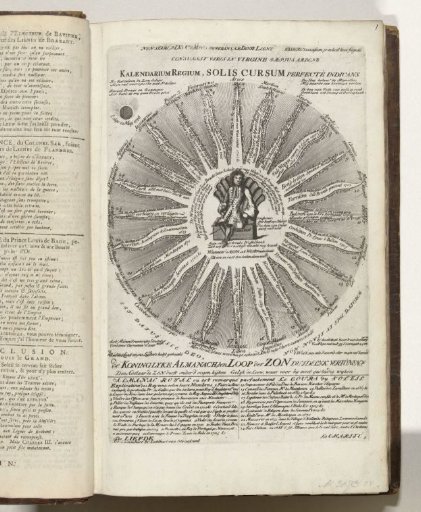 Royal Almanac of Louis XIV, 1705