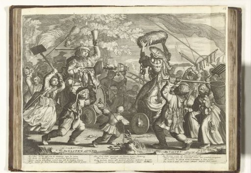 The Battle between Shrovetide and Lent in the context of the War of the Spanish Succession, 1707