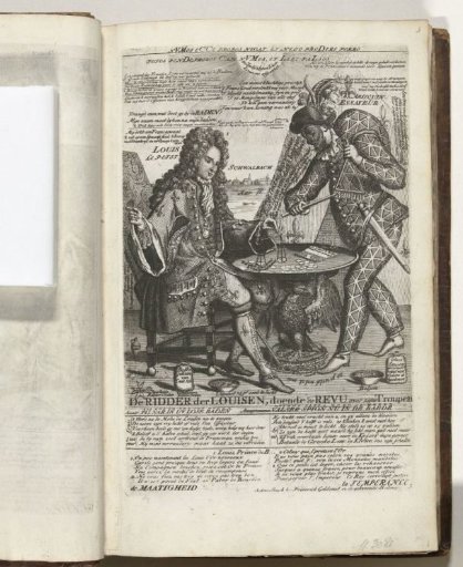 Harlequin with Louis William of Baden-Baden, 1705