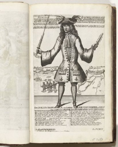 Satirical print on the Elector of Bavaria, 1705