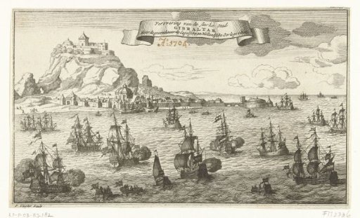Capture of Gibraltar by an Anglo-Dutch fleet, 1704