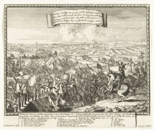 Breaking through the French lines at Tienen, 1705