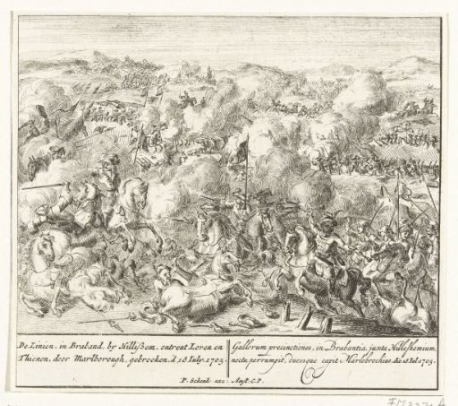 Breaking through the French lines at Tienen, 1705