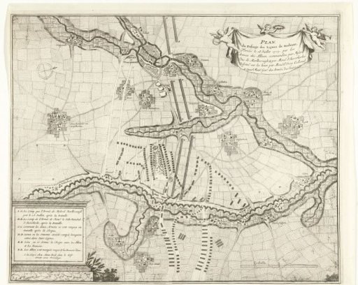 Breaking through the French lines in Brabant, 1705