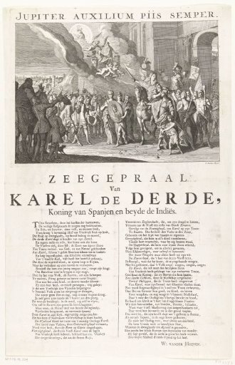 Allegory on the entry of Archduke Charles as King Charles III of Spain in Barcelona, 1705