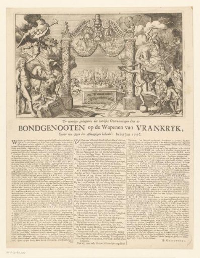 Allegory on the Victories Achieved by the Allies in the Year 1706