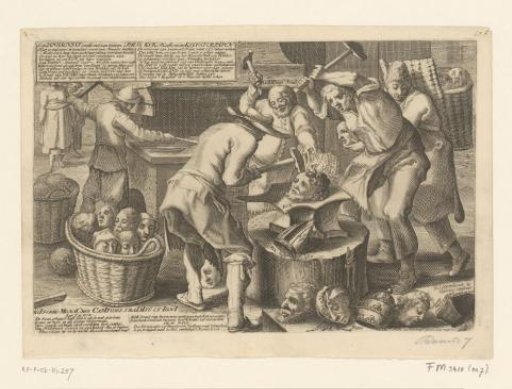 The forging of heads, 1705