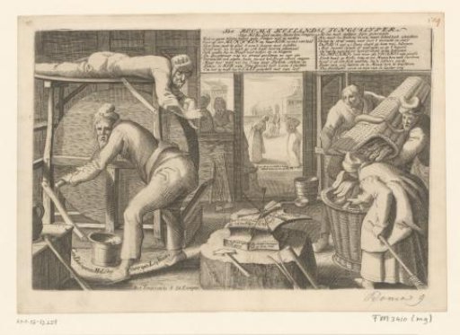 The tongue scrapers, 1705