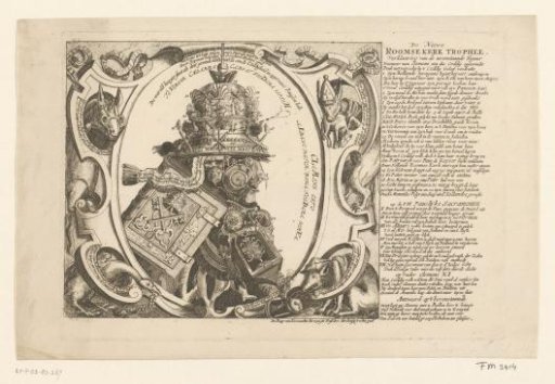 Satirical print on Pope Clement XI, 1706