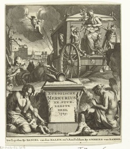 Title page for the Europische Mercurius for the year 1709