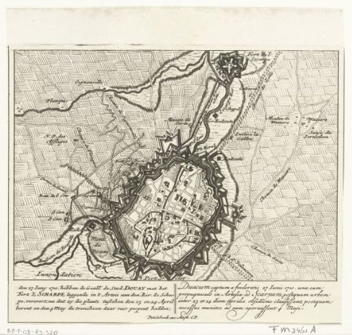 Plan of Douai, 1710