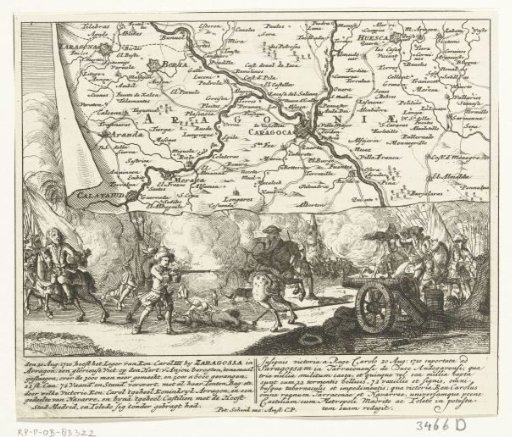 Victory over the French army at Zaragoza, 1710
