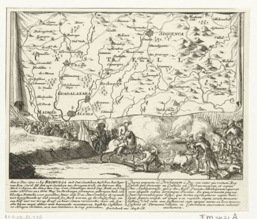Battle of Brihuega in Castile, 1710