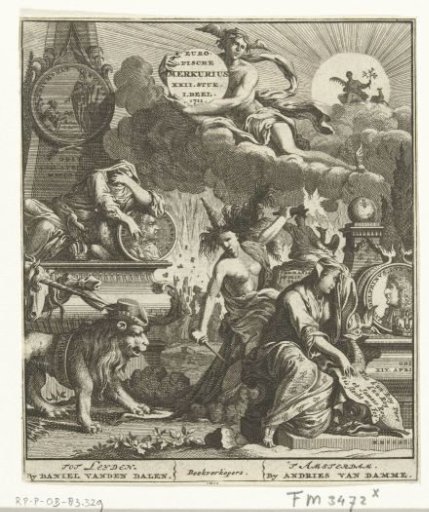 Title Page for the Europische Mercurius for the Year 1711