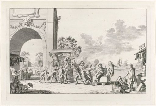Satirical print on the pro-English sentiment of young Holland, 1780