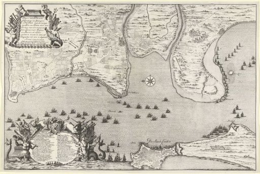 Map of the Landing and Expedition of the Allies at Cadiz, 1702