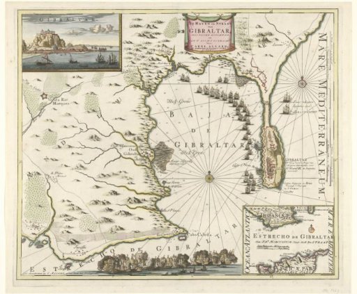 Map of Gibraltar, 1704