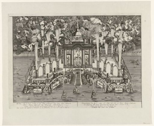 Fireworks in the Hofvijver to Celebrate the Peace of Utrecht, 1713