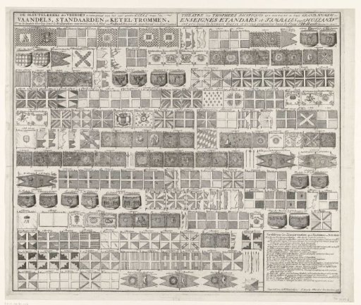 Flags, Standards, and Drums Captured by the Dutch During the War, 1713