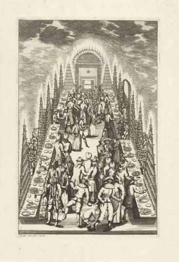 Banquet with Masked Guests and Music, 1713