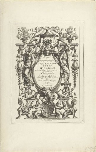 Title Print for the Series of Plates of the Stagecoach of the Duke of Ossuna, 1713