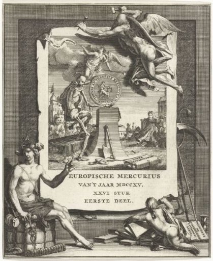 Title Page for the Europische Mercurius of 1715
