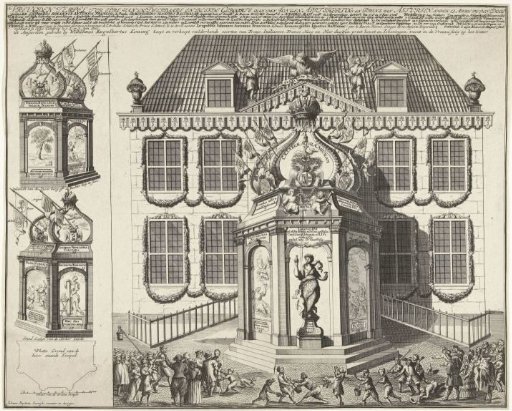 Temple Erected for the House of the Imperial Ambassador in The Hague in Honor of the Birth of Archduke Leopold John, 1716