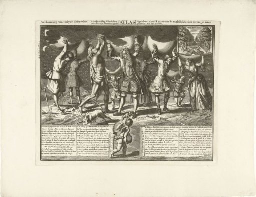 John Law and others carrying their debts on their shoulders, 1720