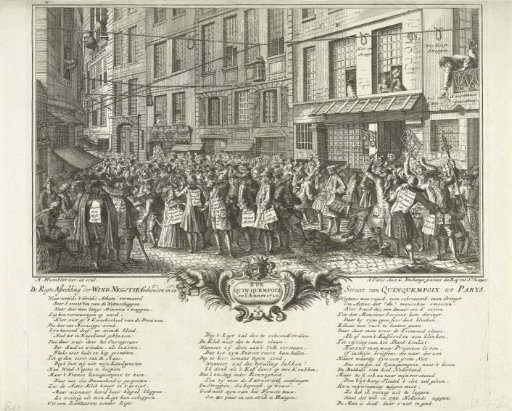 Wind Trading in the Rue Quinquempoix, 1720