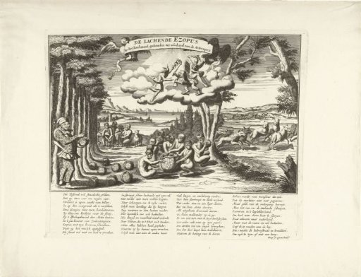 The Laughing Aesopus at the Coal Meal at the Farewell of the Action Monkeys, 1720