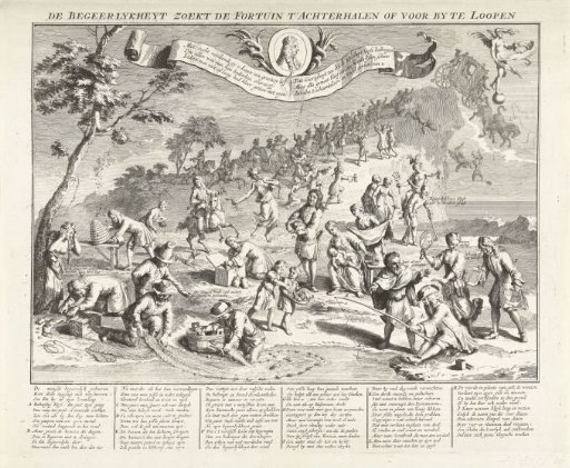 Avarice Attempts to Overtake Fortuna, 1720