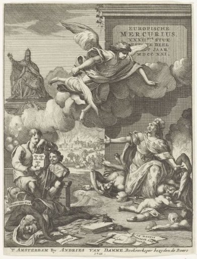 Title page of the Europische Mercurius for 1721