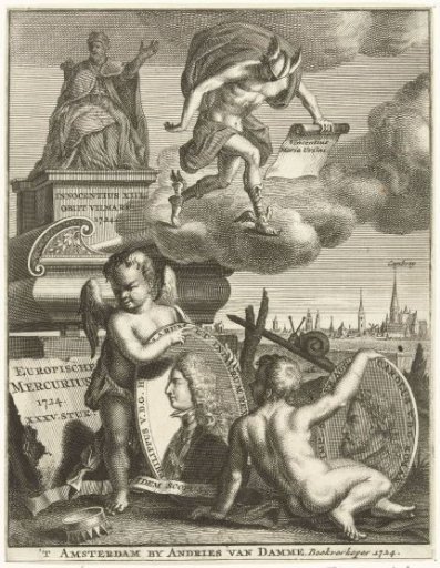 Title page of the Europische Mercurius for 1724