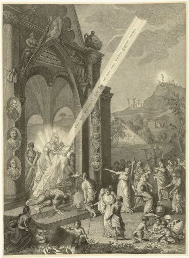 Allegory in honor of the Jansenists, 1724