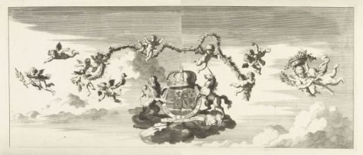 Arms of Prince William IV and Anna of England, 1734