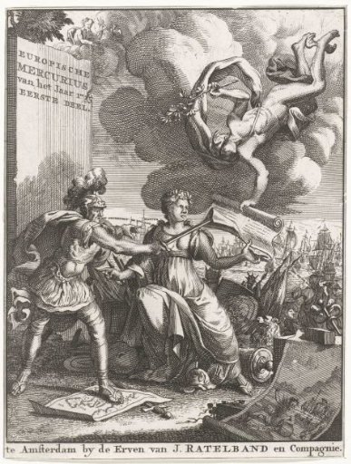 Title page for the Europische Mercurius of 1735