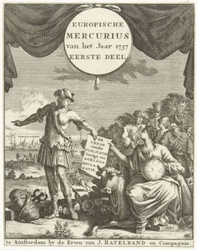 Title page for the Europische Mercurius of 1737