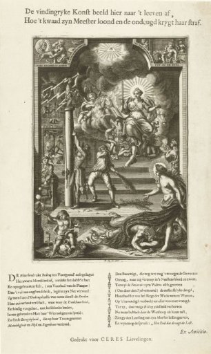 Allegory on the trial of the Jew Aron Abrams, 1737