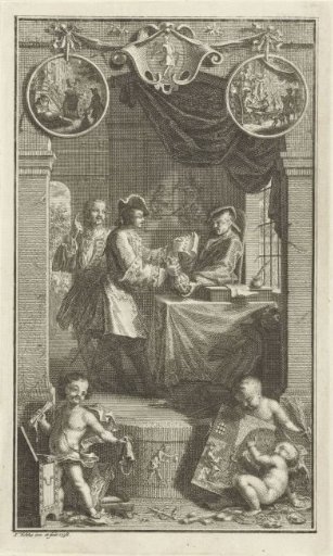 Allegory on the fraud of Aron Abrams, 1737