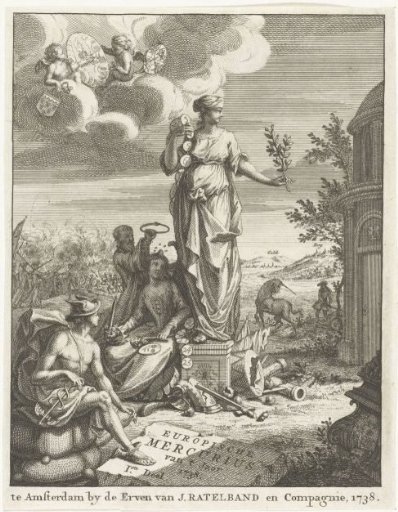 Title page for the Europische Mercurius of 1738