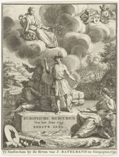 Title page for the Europische Mercurius of 1739