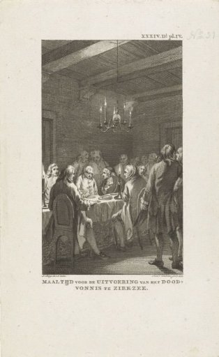 Gallows feast in Zierikzee, 1739