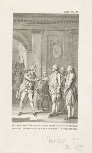 Arrest of Three Councilors of the VOC, 1740