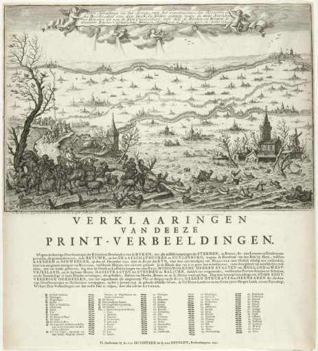 Flood After Dike Breaks at the Major Rivers, 1740-1741