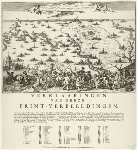 Third plate of the flood after dike breaches at the major rivers, 1740-1741