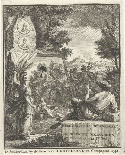 Title page for the Europische Mercurius of 1742