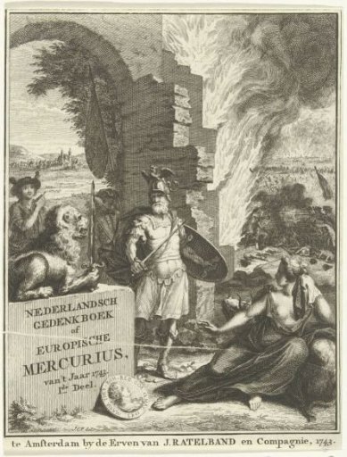 Title page for the Europische Mercurius of 1743