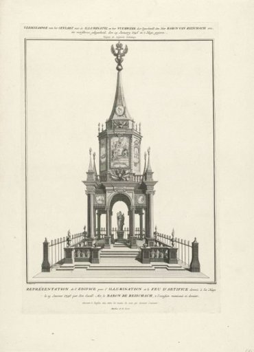 Structure for the Fireworks on the Hofvijver in Honor of the Coronation of Emperor Francis I Stephen, 1746